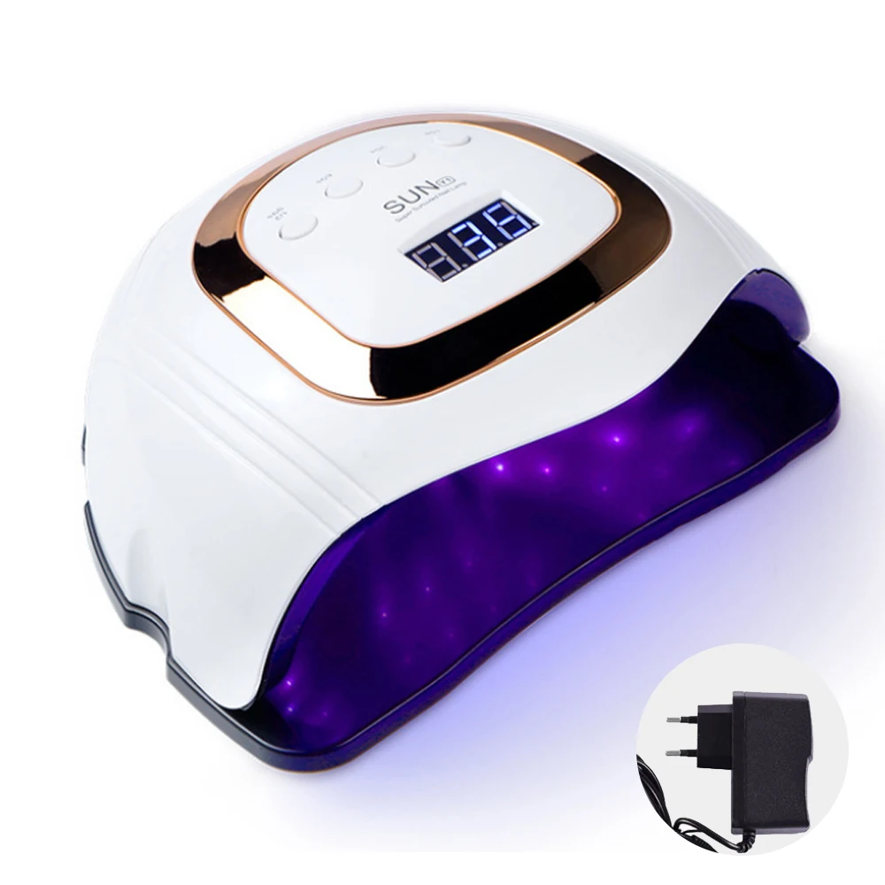 

168EW UV LED Nail Lamp Dryer Dual hand LED UV Lamp For Curing UV Gel Nail Polish With LCD Display For Professional Nail Art Tool