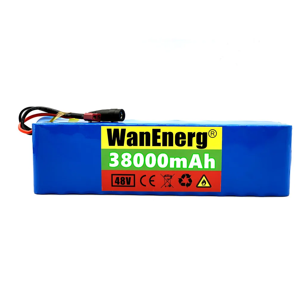 

18650 48v lithium ion battery 48v 38000mAh 1000w 13S3P Lithium ion Battery Pack For 54.6v E-bike Electric bicycle ScooterwithBMS