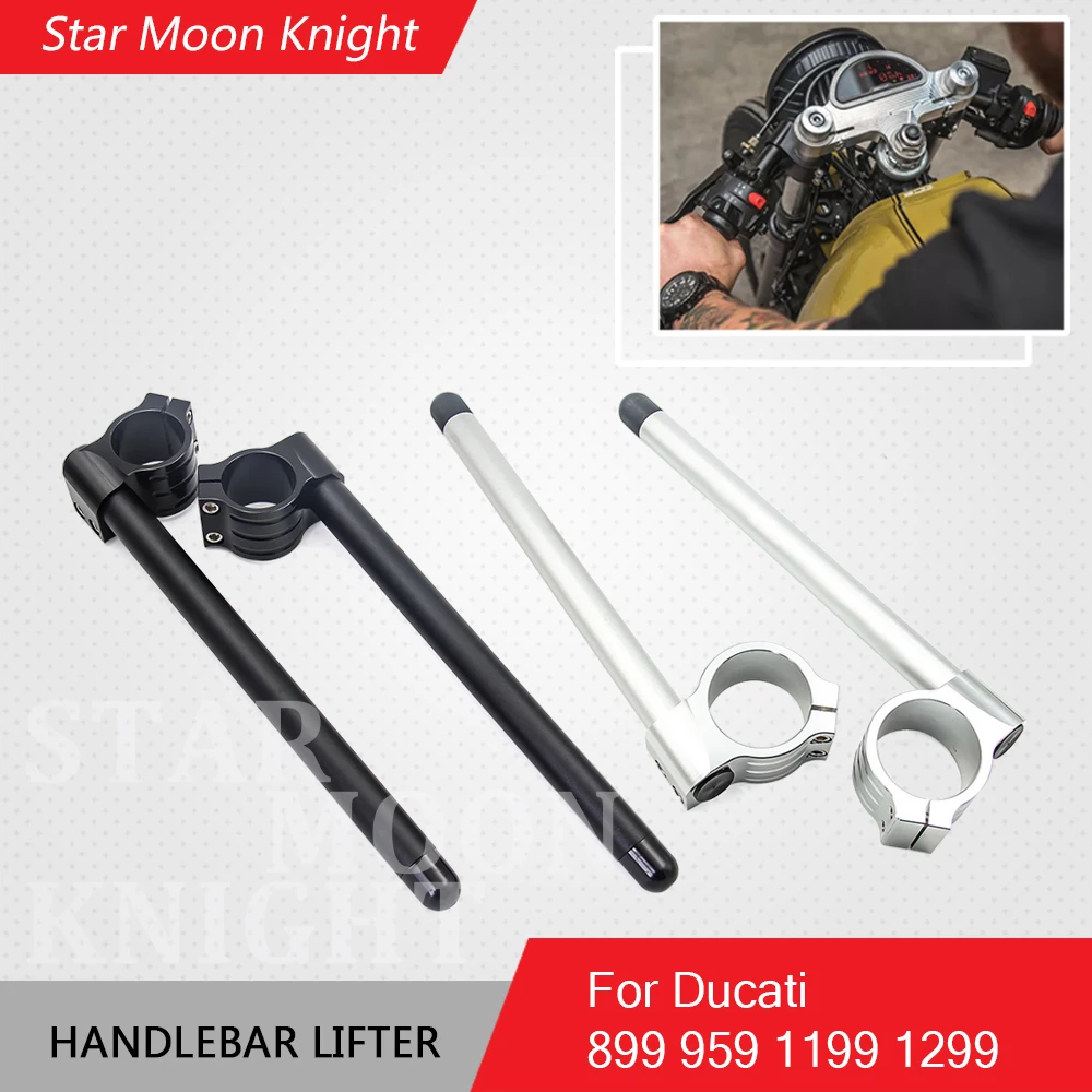 Универсальный Гоночный Регулируемый CNC вилка Руль Ручка Бар Кафе Гонщик мотоцикл