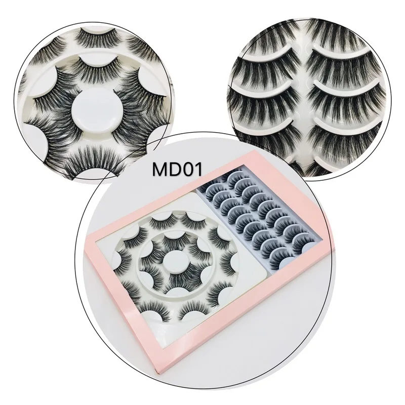 

Hand Made Female Thick Long Fake Eyelashes Imitation Mink 3d Three-dimensional False Eyelashes Fake Eyelashes Look Very Soft