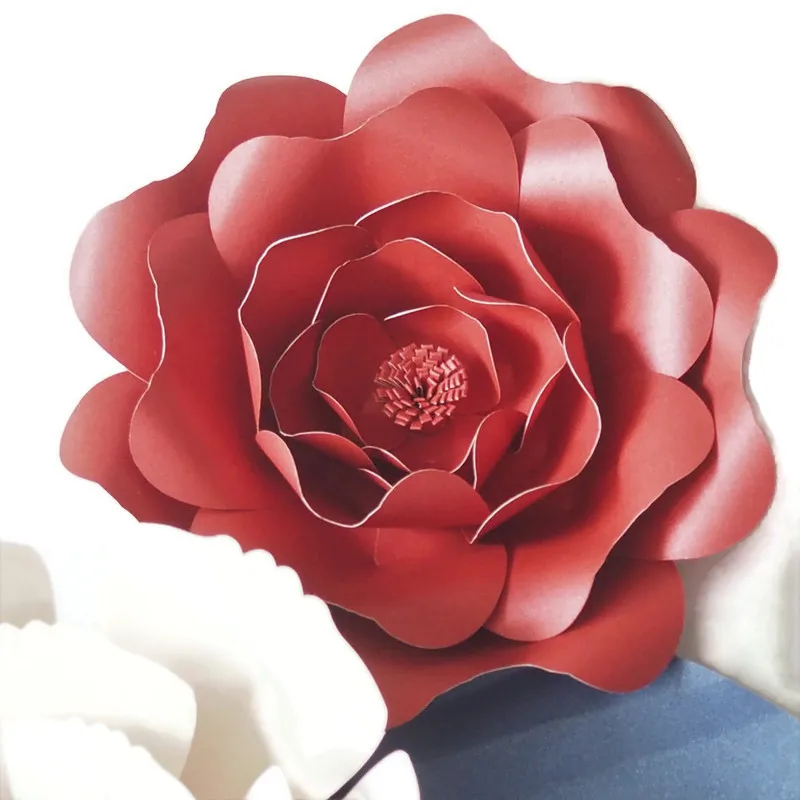 DIY Искусственные цветы гигантские бумажные 4 шт. 3 бумаги праздничное украшение