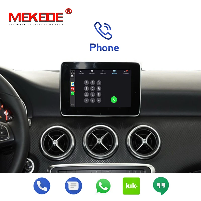 Автомобильная коробка CarPlay Android с поддержкой зеркальной связи мультимедийная