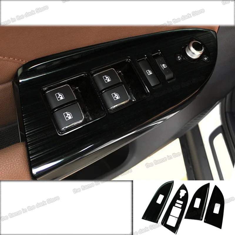 lsrtw2017 stainless steel car window control panel trims for changan cs95 2017 2018 2019 accessories button decoration | Автомобили и