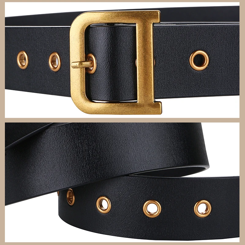 

Designer Belts For Women High Quality Real Leather Belt Luxury Brand D buckle Ceinture Femme Plus Size Jeans Cintos Strap