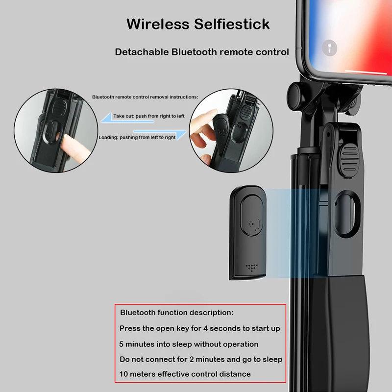 Ручной карданный стабилизатор видео селфи палка Штатив для iPhone 11 huawei Bluetooth селфи палка заполняющий светильник для samsung Xiaomi