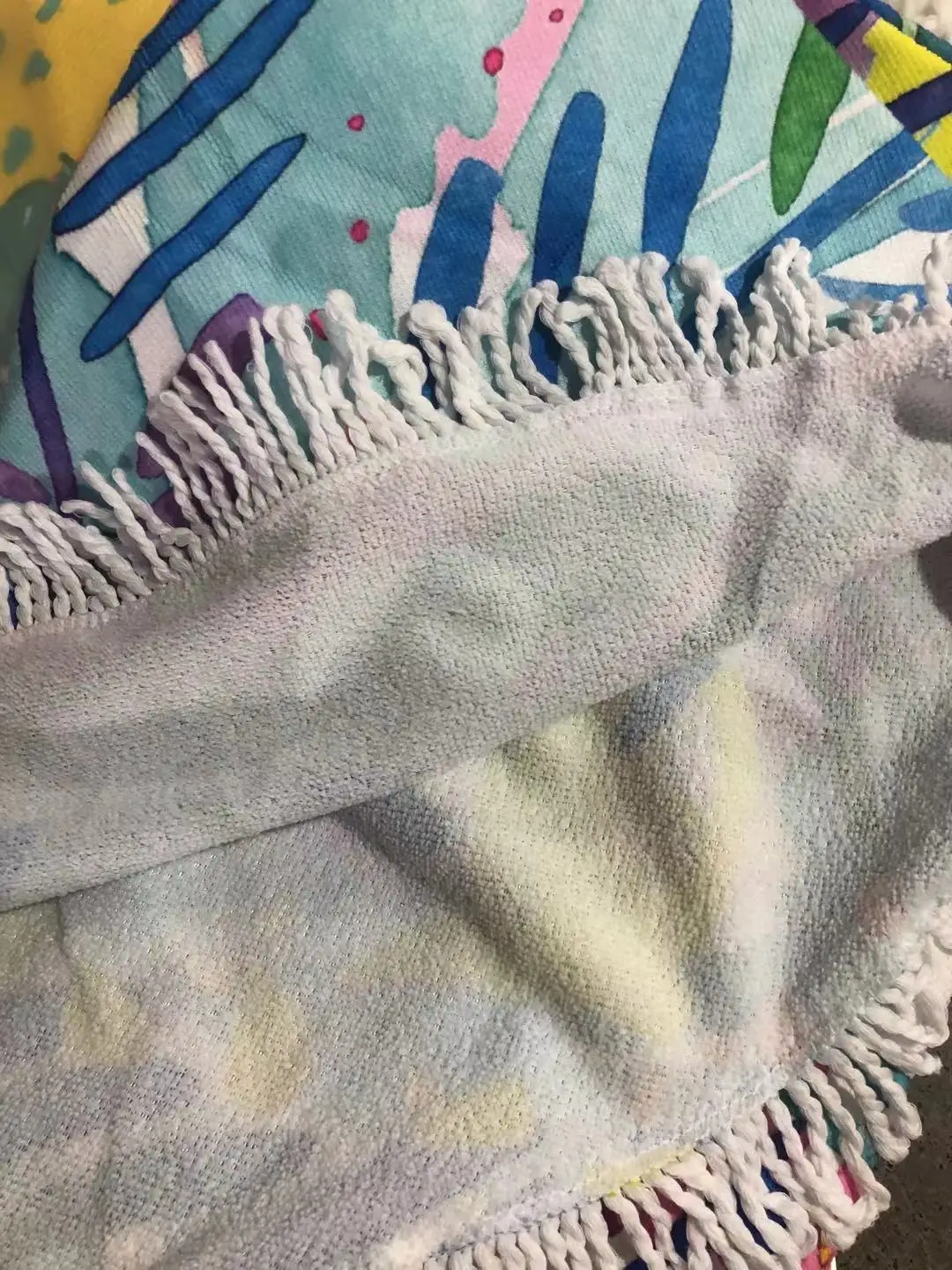 Круглое пляжное полотенце на заказ для взрослых банное одеяло с принтом коврик