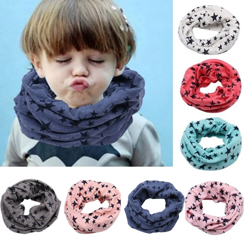 Шарф Весна Осень Детский Теплый хлопковый шарф для девочек и мальчиков шаль О