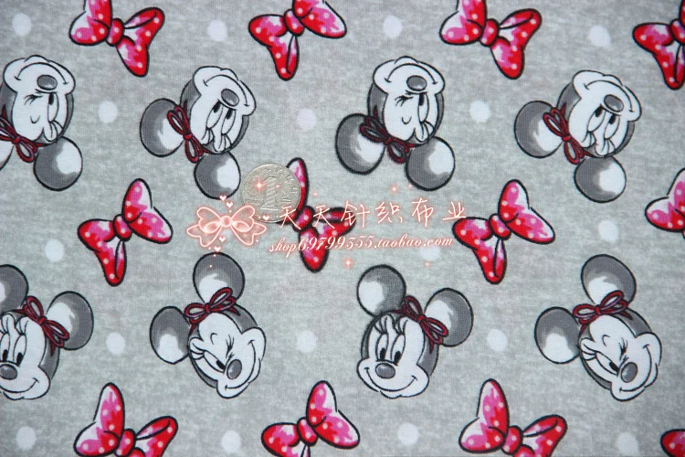 Минни Маус бант мигание глаза девочка ребенок ткань текстиль эластичность