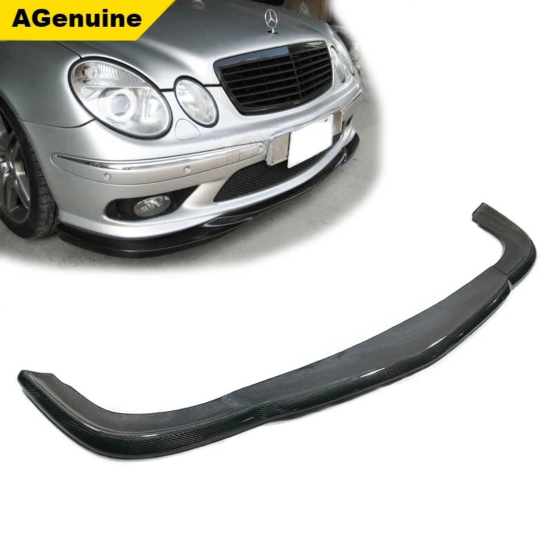 

Carbon fiber front lip spoiler auto front lip cover car front bumper lip for Mercedes-Benz E class w211