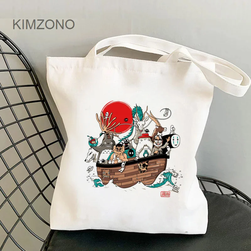 

Totoro shopping bag bolso eco recycle bag tote grocery bag sac cabas reciclaje fabric sacola sacolas