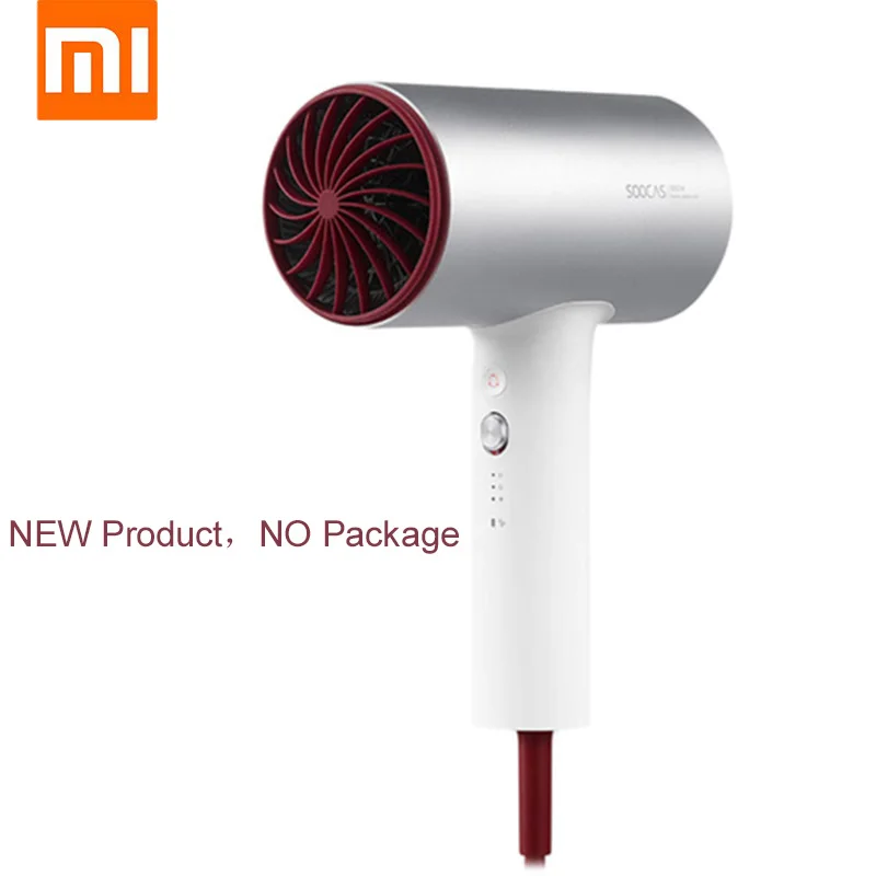 Профессиональный электрический фен для волос Xiaomi SOOCAS H3S с отрицательными лонами, быстросохнущая насадка 1800 Вт для всей семьи