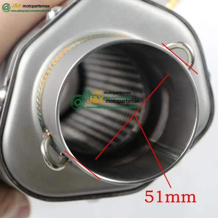 

HONGLONG 300/600 JOG BWS RSZ 125 MSX ZY CB400~1000 Universal motorcycle scooter muffler exhaust for YAMAHA 125 suzuki honda