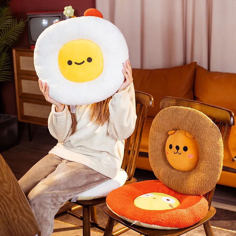 

Cartoon Cute Soft Round Animals Eggs Pillow Stuffed Sofa Chair Cushion Home Decor Inddor Office Essentials Xmas Birthday Gift