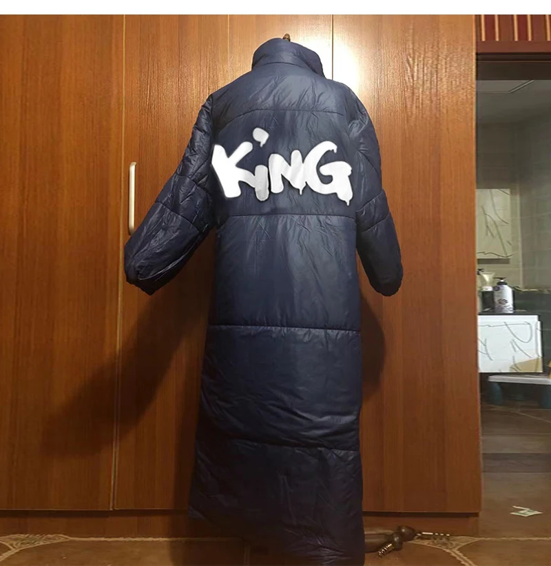 Женская длинная куртка большого размера зимние пальто парка KING Повседневная