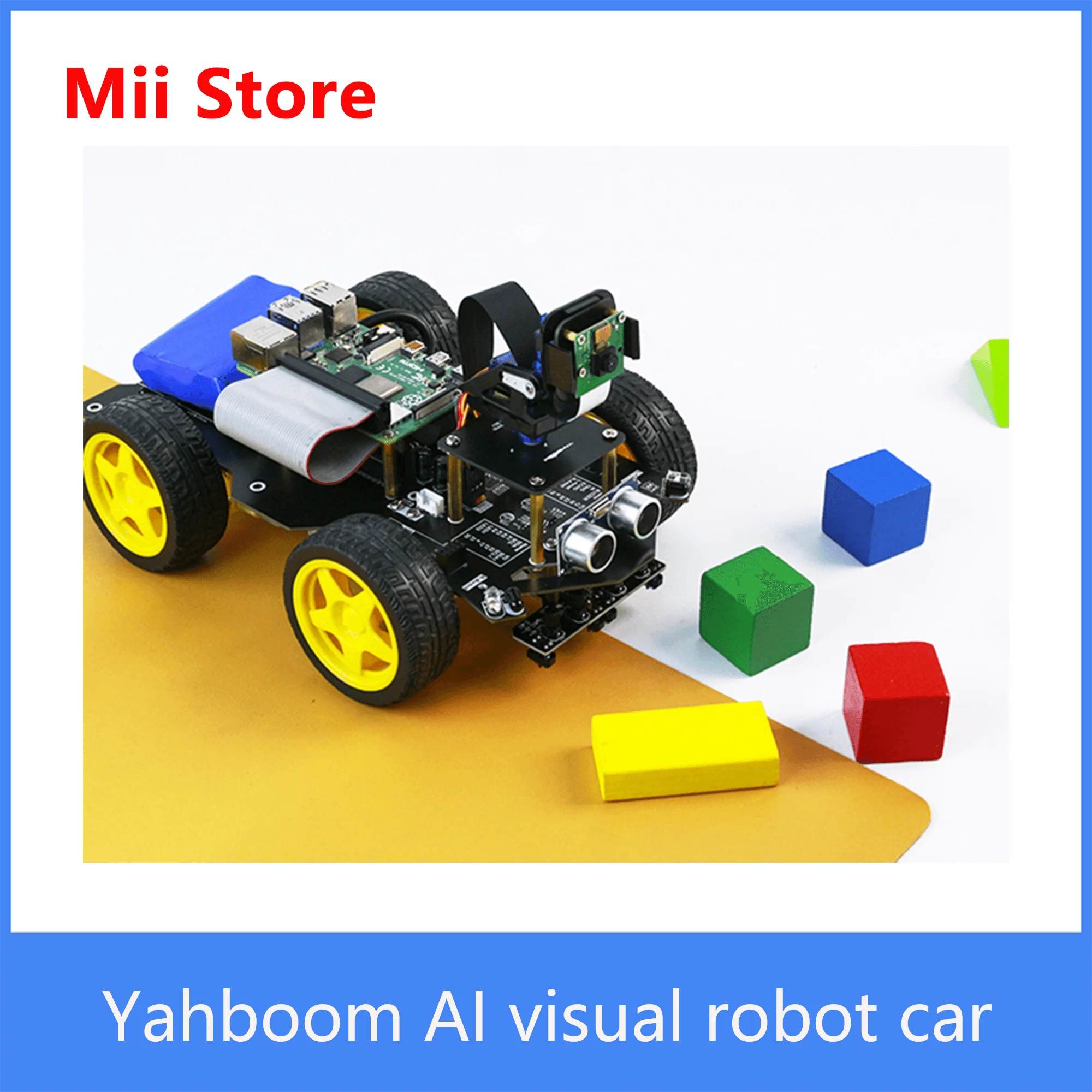 Визуальный робот автомобиль с камерой FPV для Raspberry Pi 4B Python|Демонстрационные