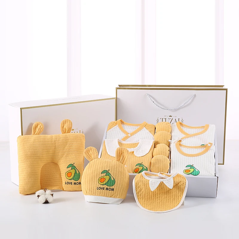 Комплект хлопковой одежды для новорожденных мальчиков и девочек модный подарок