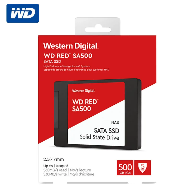 Western Digital красный SSD SA500 NAS SATA 500GB 1TB 2 ТБ 4TB WD 5 &quotssd hdd металлический адаптер - купить