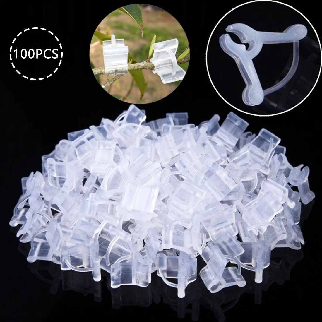 100Pcs pack садовая Цветочная растительная лоза саженцы привитые ветви зажим