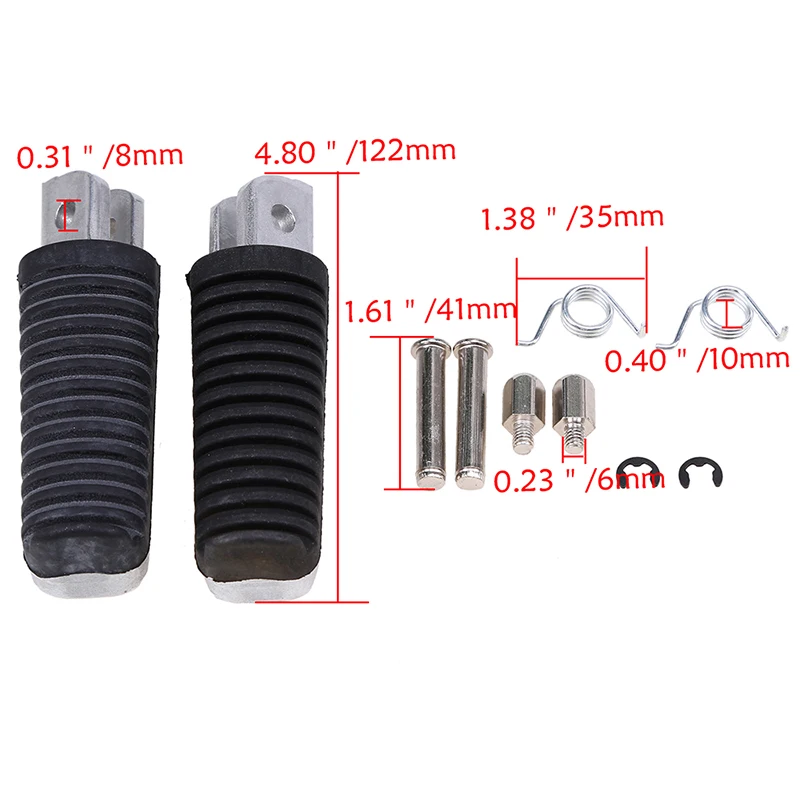 Ножные педали POSSBAY для мотоцикла скутера колышки Yamaha YZF 600 R6S 2006 MT03 2007 2008 2009 TDM