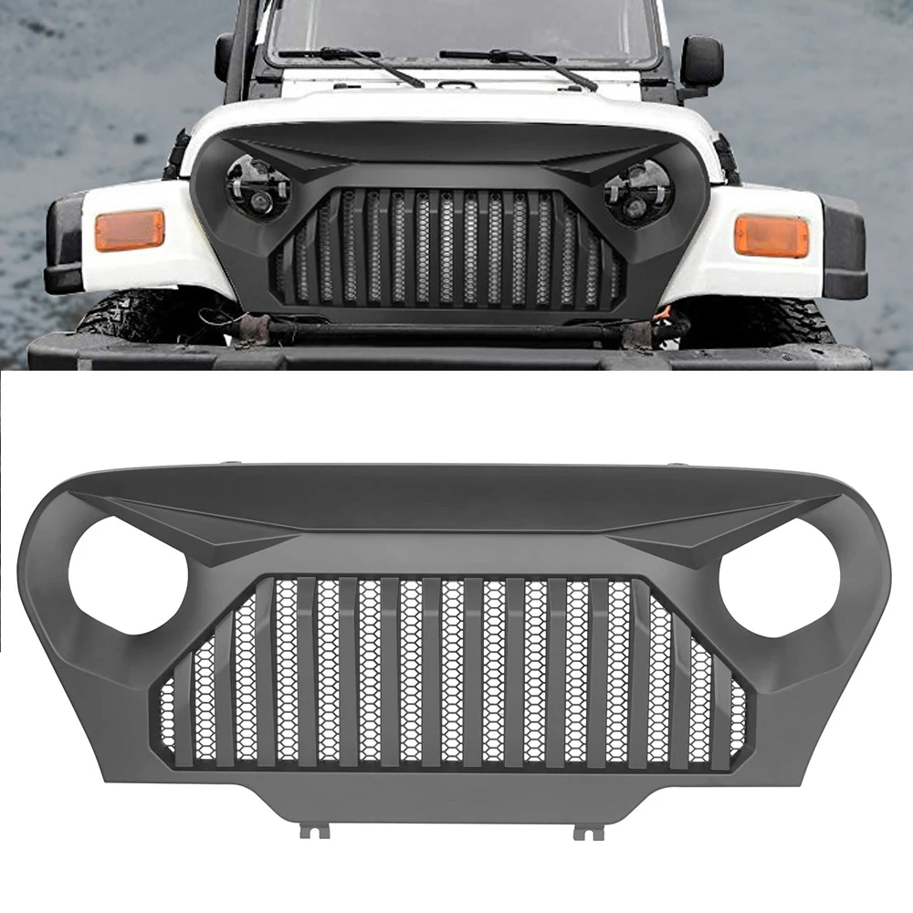 

Накладка на решетку гриля, накладка на решетку передней решетки для Jeep Wrangler TJ 1997-2006