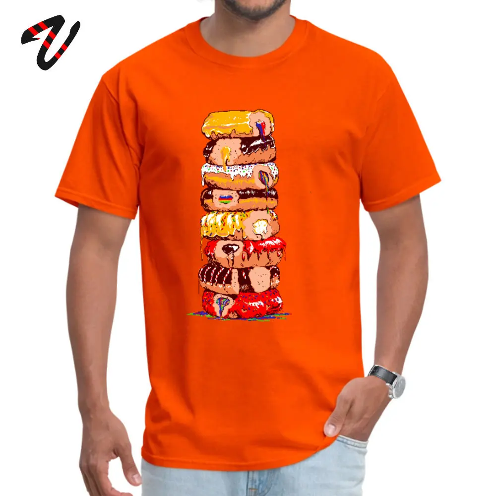 8-bit Tops &amp Tees Графический пончик футболки для мужчин вечерние Забавный дизайнер