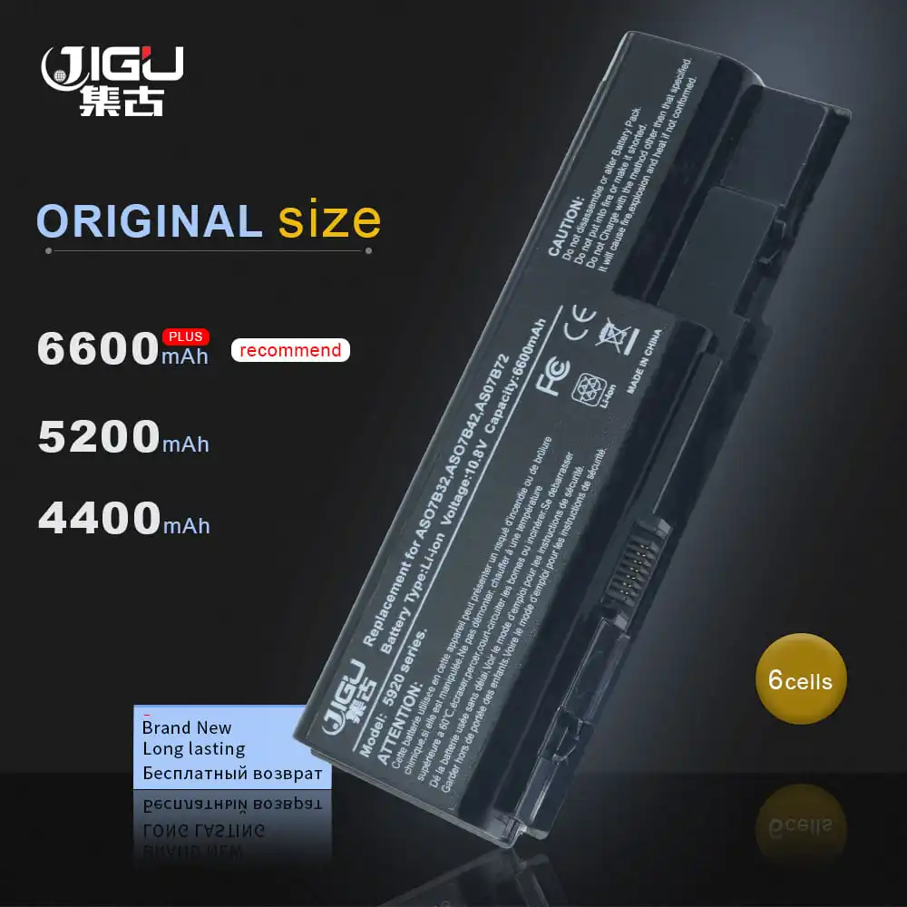 JIGU Laptop Battery For Acer Aspire 6935 3935G 7220 7230 7235 7330 7520 7520G 7530 7530G 7535 7540 7540G 7720 7720Z 7730 7730G|battery for acer