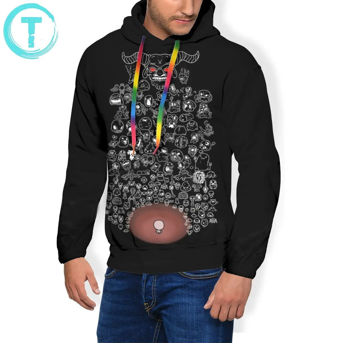 Исаака Толстовка мои друзья толстовки стильная напольная пуловер Худи серое