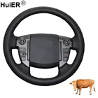 Ручная швейная Автомобильная руля из коровьей кожи для Land Rover Discovery 4 2010 2011 2012 2013- 2016 Range Rover Sport 2010-2013
