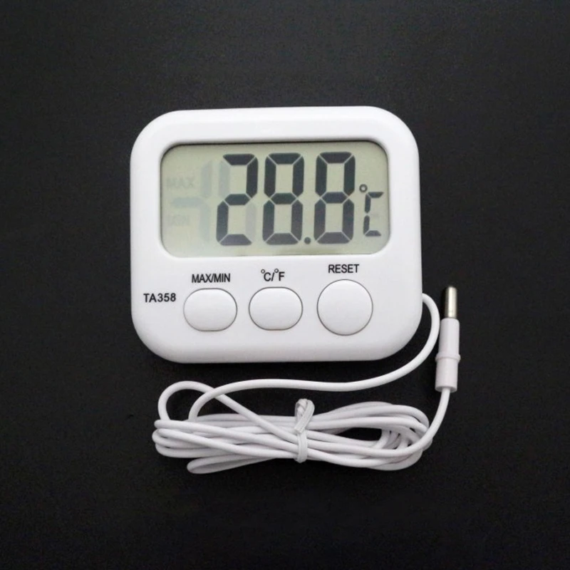 2020 Refrigerator Aquarium Kitchen Electronic LCD Max-Min Thermometer Digital Thermo Temperature Meter with Probe Sensor Cable |