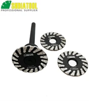 shdiatool 1 pc hot pressed diamond turbo mini engraving saw blade with removable 6mm shank and 2pcs blades without shank