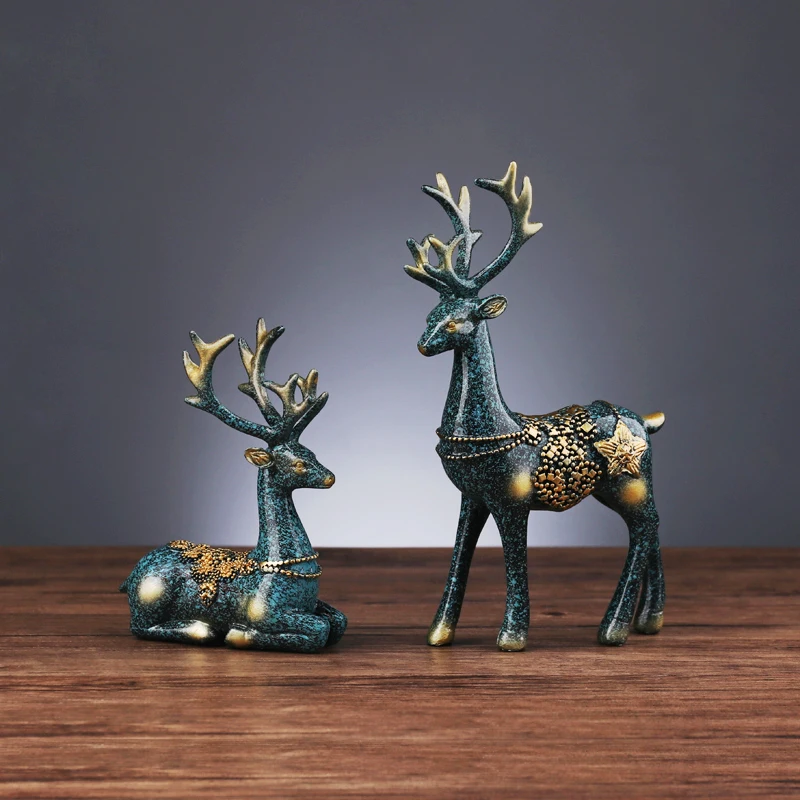 Украшения с изображением счастливого оленя европейские Креативные украшения