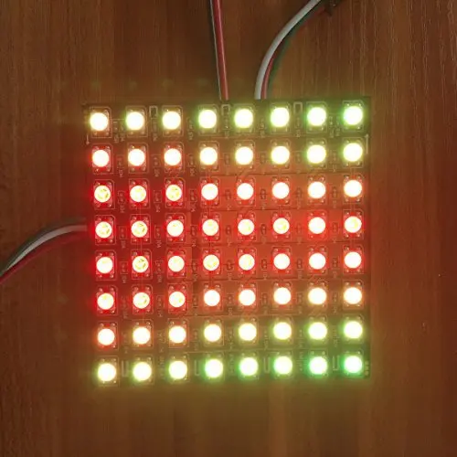 Arduino 8x8 RGB светодиодный гибкий WS2812B 5050 Matrix Dream color индивидуально адресуемый светодиодный программируемый пиксельный дисплей JK477