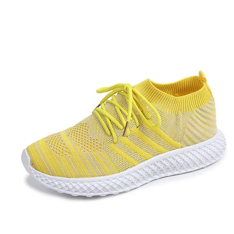 

Women Casual Shoes Fashion Breathable Walking Mesh Lace Up Flat Shoes Sneakers Women 2021 Tenis Feminino White Vulcanized Shoes
