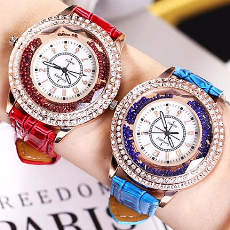 Часы наручные женские кварцевые с кожаным ремешком люксовые брендовые