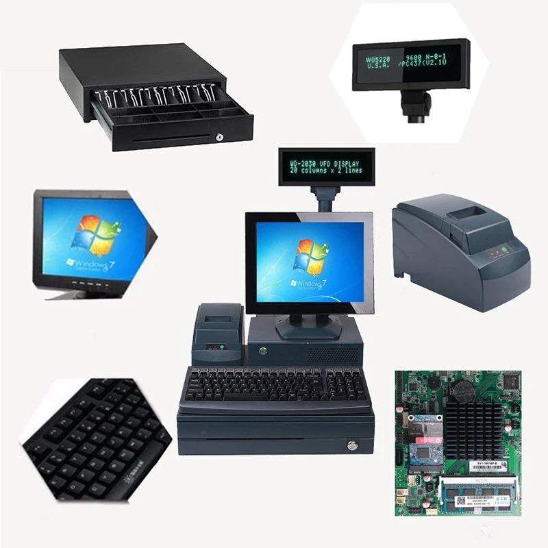 Pos терминал все в одном для супермаркета pos высокого класса электронный кассовый