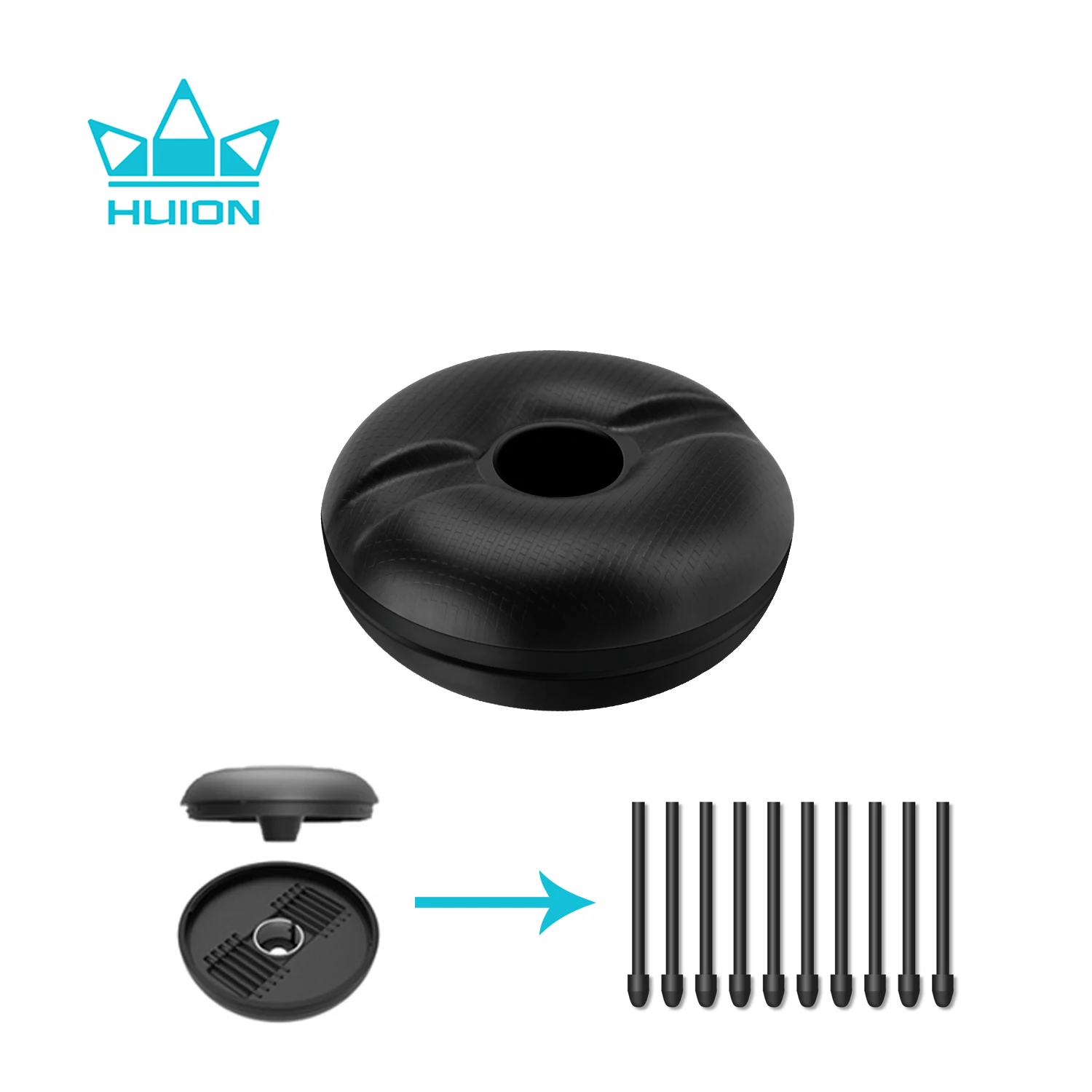 Huion держатель для ручки с 10 шт. наконечников для ручки для рисования цифровая ручка PW517 Kamvas 22 Kamvas Pro 24 графические планшеты монитор стилус