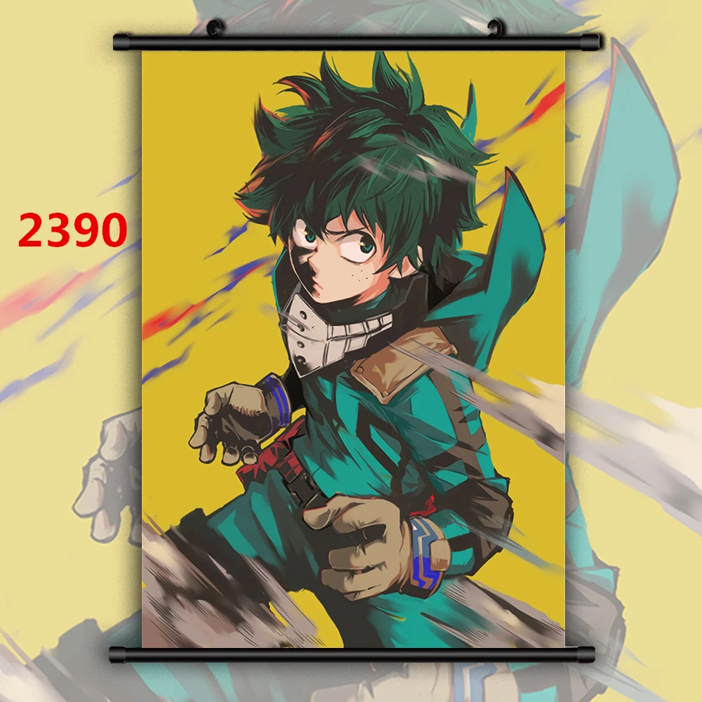Аниме постеры Boku No Hero Академия Bakugou Katsuki Midoriya Izuku Yaoi Картина на холсте Настенный
