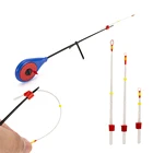 10 шт., мини зимняя удочка для ледовой рыбалки, для ручья, для океана, пляжа, рыбалки, рыболовные инструменты