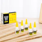 Мгновенная быстросохнущая цианоакрилатная клейкая прочная клейкая быстрая Кожа Резина Металл 8 г офисные принадлежности 502 супер клей