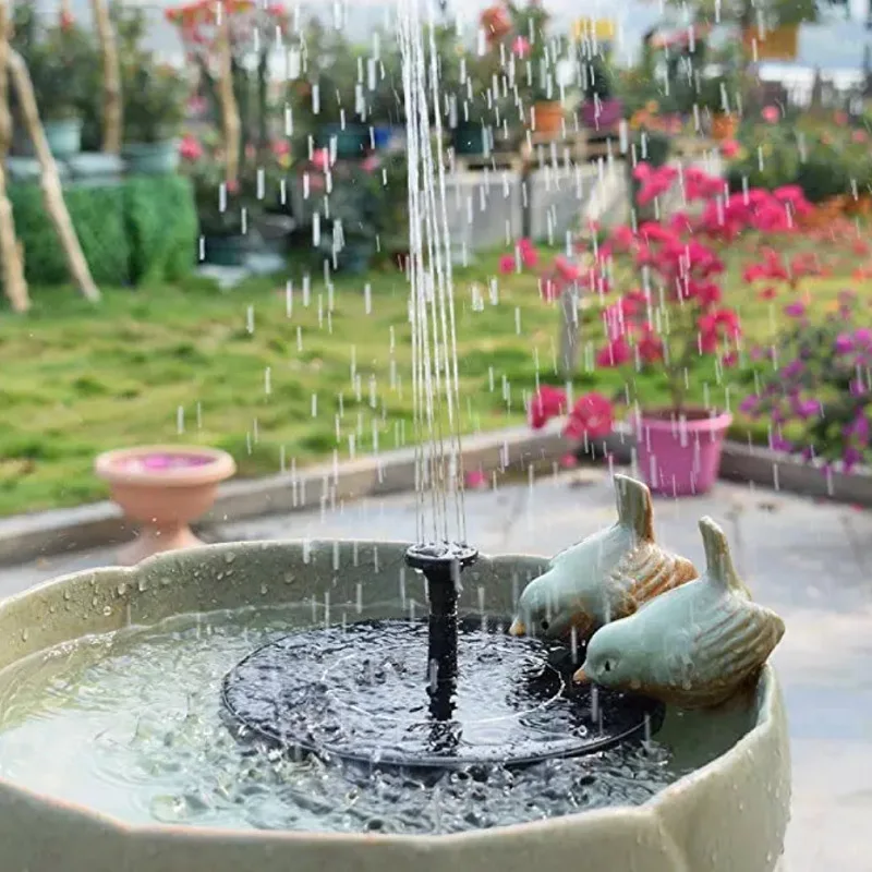 

Solar Fountain Pool Pond Waterfall Fountain Outdoor Bird Bath Solar Fountain Floating Water Garden Decoration
