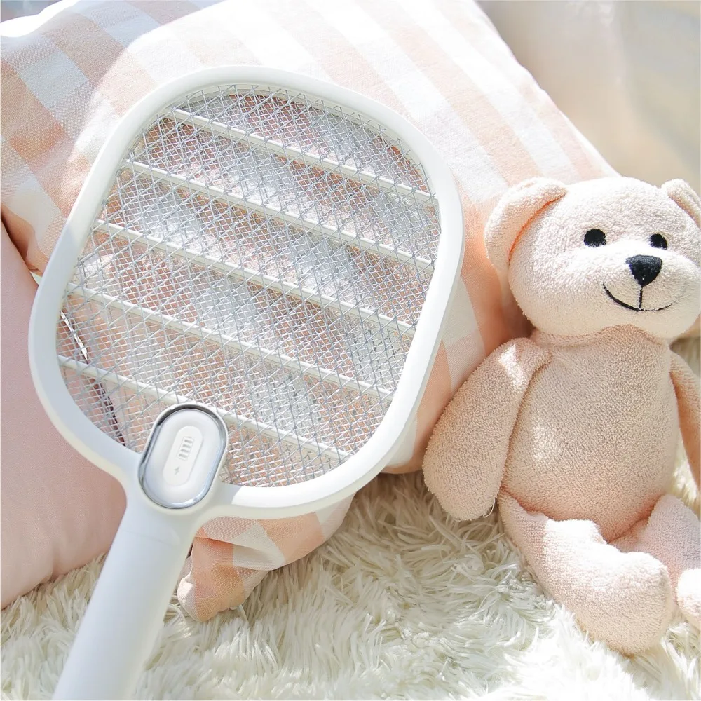 Xiaomi Mijia 3Life Mosquito Swatter Rechargeable LED Electric Insect Bug Fly Dispeller Killer Racket 3-Layer Net | Электроника