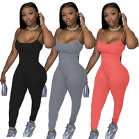 summer new womens sexy suspenders trousers jumpsuit suit