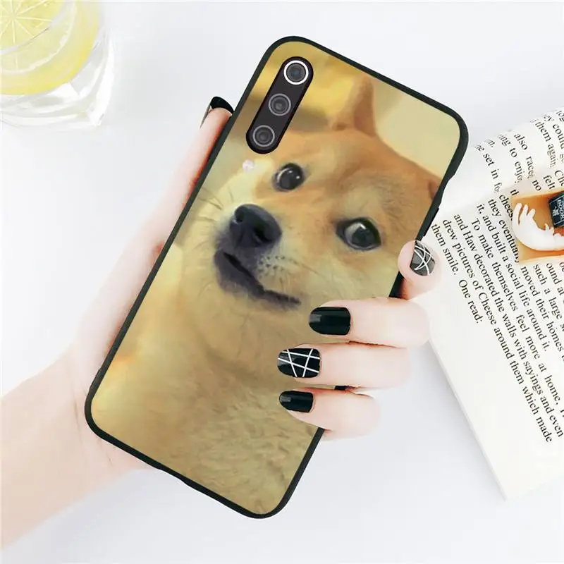 

Funny Doge Meme Kabosu Cute Phone Case For Xiaomi Redmi note 7 8 9 t k30 max3 9 s 10 pro lite Luxury brand shell funda coque
