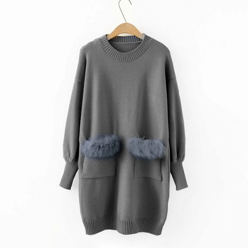 Women Knitted Long Sweater Solid Black Yellow Female Pullover 2019 High Quality Femme Sweaters | Женская одежда