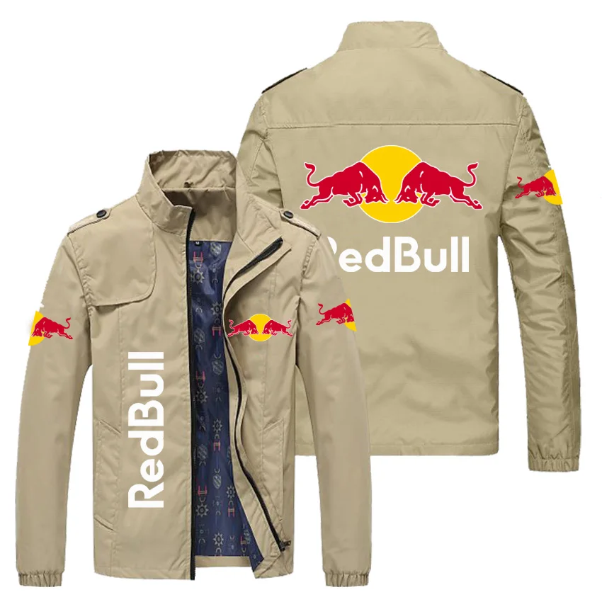 

Boutique racing men's jacket 2021 men's zipper jacket spring and autumn fashion slim jacket sports casual jacket RED BULL jacket