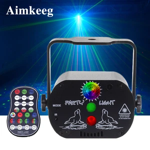 Сценический светильник с USB-зарядкой светильник, лазерный проектор со встроенным аккумулятором, с голосовым управлением, для дискотеки, диджея, бара, караоке, лампа для семейвечерние
