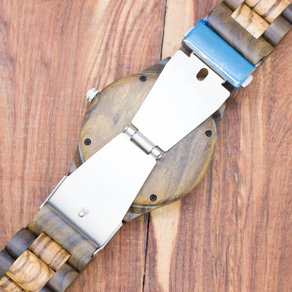 Деловые часы из черного сандалового дерева мужские крутые дизайнерские бамбука