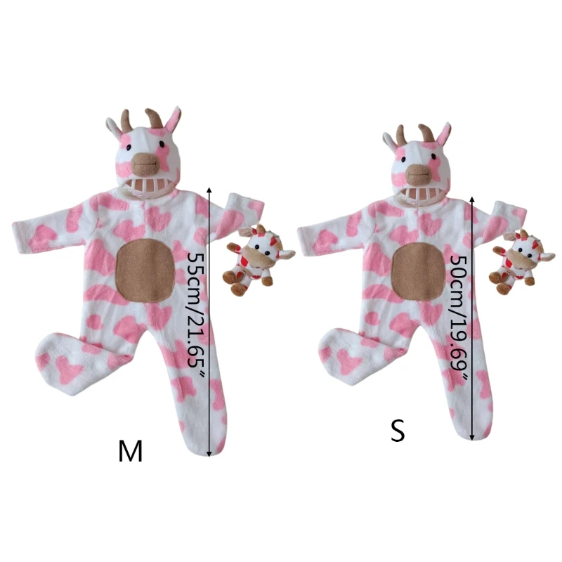 

3 Pcs Baby Hat Romper Bodysuits Doll Set Newborn Photography Props Outfit Infants Photo Shooting Clothing
