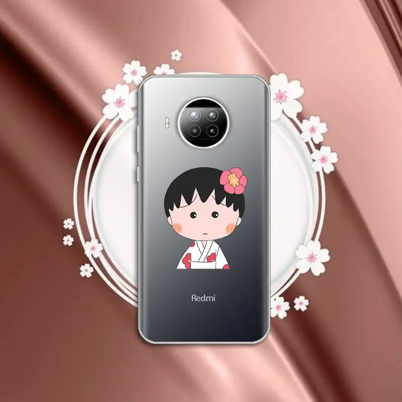 

Chibi Maruko Phone Case Transparent for Xiaomi mi Redmi note 10 t 8 9 pro lite 11 Samsung S 8 9 10 20
