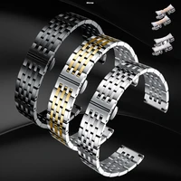 solid strap 14 16 18 20 22 24 mm stainless steel watch band strap bracelet watchband wristband butterfly black silver rose gold
